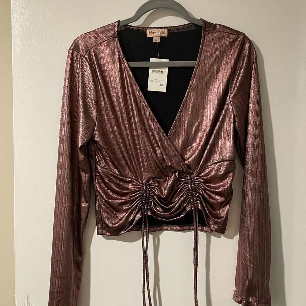 Long sleeve crop top